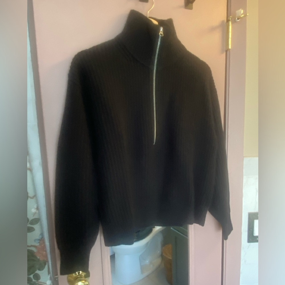 Everlane Half Zip Wool Sweater